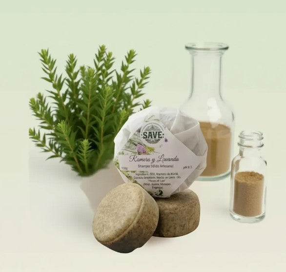 Shampoo Sólido: Equilibrio Ancestral (Romero, Vetiver y Eucalipto) 100gr