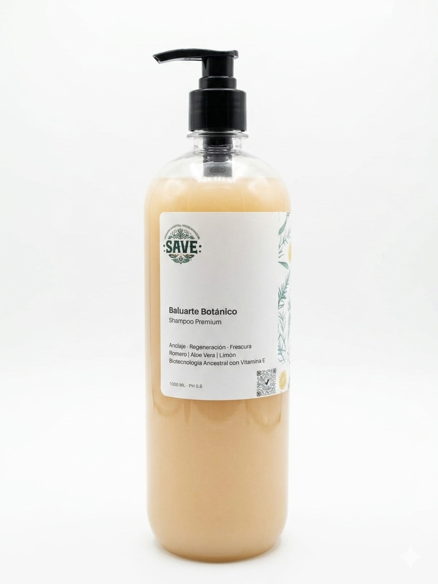 Shampoo Premium Baluarte Botánico - Romero, Sábila - 1L