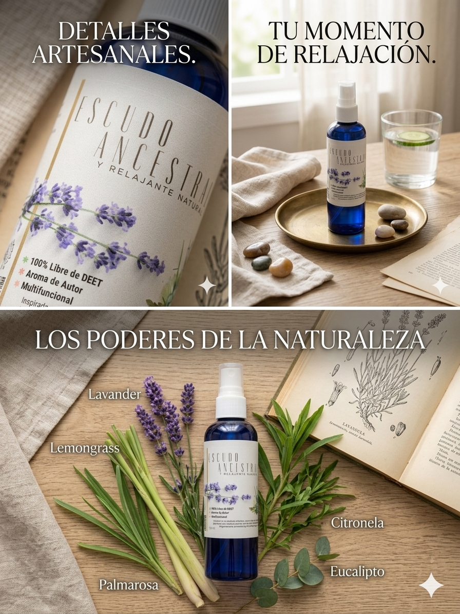 Escudo Ancestral: Bruma Botánica Repelente y Relajante